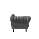 Ver imagem 7 de Recamier Decorativo Divã Amsterdã 147cm Lado Direito Suede Cinza