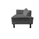 Ver imagem 5 de Recamier Decorativo Divã Amsterdã 147cm Lado Direito Suede Cinza