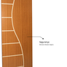 Folha de Porta Madeira Decorada 210x90cm Espessura 3,5cm Cantareira MGM - 10