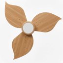 Ver imagem 4 de Ventilador de Teto Natuvent Flower LED 3 Pás Madeira Freijó