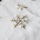 Ver imagem 2 de Saia de Árvore Natal Temática Natalino Flocos de Neve 60cm