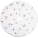 Ver imagem 1 de Saia de Árvore Natal Temática Natalino Flocos de Neve 60cm