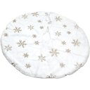 Ver imagem 4 de Saia de Árvore Natal Temática Natalino Flocos de Neve 60cm