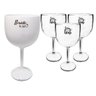4 Taças Gin Acrilico 550ml Branca e Transparente Despedida de Solteira - 1