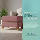 Ver imagem 6 de Puff Recamier Kodama 50 Cm para Sala Quarto Pé de Cama Hall de Entrada Bouclé Premium Luxo