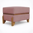 Ver imagem 3 de Puff Recamier Kodama 50 Cm para Sala Quarto Pé de Cama Hall de Entrada Bouclé Premium Luxo