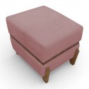 Ver imagem 4 de Puff Recamier Kodama 50 Cm para Sala Quarto Pé de Cama Hall de Entrada Bouclé Premium Luxo