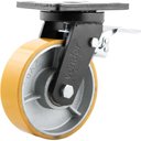 Ver imagem 2 de Rodizio Giratório com Freio 6'' Pu+Ferro Industrial Vonder