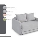 Ver imagem 5 de Sofa Cama Casal 147cm Trento Bege Estofama