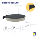 Ver imagem 3 de Moldura Painel Ripado Eva Autocolante Liso 7cmx5mm 25 Metros - Preto