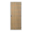 Ver imagem 2 de Kit Porta de Madeira Decorada 215x75cm com Batente de Aço 6cm Neblina MGM Abertura Direita Marrom/Carvalho Alpha