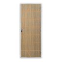 Ver imagem 2 de Kit Porta de Madeira Decorada 215x85cm com Batente de Aço 6cm Neblina MGM Abertura Direita Marrom/Carvalho Alpha