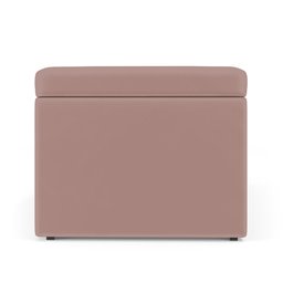 Calçadeira Baú Navi 140 para Cama de Casal N-031 Veludo Rosê Claro Aradecor - 4