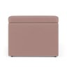 Calçadeira Baú Navi 140 para Cama de Casal N-031 Veludo Rosê Claro Aradecor - 4