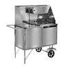 Carrinho de Hot Dog Luxo Linha Inox com Rodas Pneumáticas e Toldo L 10 P / T - Cefaz Inox, Rodas - 3