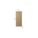 Ver imagem 3 de Kit Porta de Madeira Decorada 215x75cm com Batente de Aço 6cm Neblina MGM Abertura Direita Marrom/Carvalho Quebec