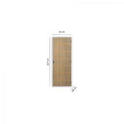 Kit Porta de Madeira Decorada 215x75cm com Batente de Aço 6cm Neblina MGM - 3
