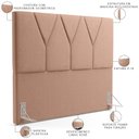 Ver imagem 3 de Cabeceira Cama Box Casal King 195 cm Aurora W01 Linho Rosê - Lyam Decor