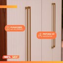 Ver imagem 5 de Guarda Roupas Solteiro 4 Portas Frisado 3 Gavetas 100% MDF July