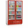 Refrigerador/Expositor Vertical Gelopar GRVC-950 Frost Free 950 L 2 Portas 110V - Vermelho - 1