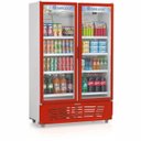 Ver imagem 1 de Refrigerador/Expositor Vertical Gelopar GRVC-950 Frost Free 950 L 2 Portas 110V - Vermelho