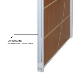 Kit Porta de Madeira Decorada 215x75cm com Batente de Aço 06cm Neblina MGM - 10