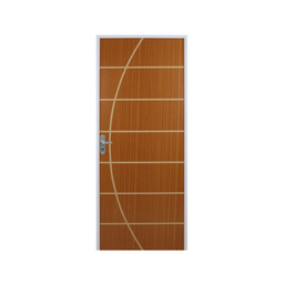 Kit Porta de Madeira Decorada 215x75cm com Batente de Aço 06cm Neblina MGM - 2