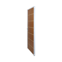 Ver imagem 5 de Kit Porta de Madeira Decorada 215x75cm com Batente de Aço 06cm Neblina MGM Abertura Esquerda Marrom/Mogno