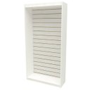 Ver imagem 1 de Estante Para Prateleira Painel Canaletado 100% MDF Modelo Light 90x180x32 cm Comac