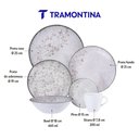 Ver imagem 3 de Jogo de Jantar Floralis 36 Peças com Bowl Porcelana Decorada Tramontina