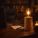 Ver imagem 2 de Luminária em Tronco Rústica