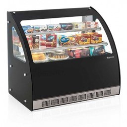 Vitrine Neutra Mgnb-110 Linha Gourmet Elegance Bancada Vidro Curvo Gelopar - 1