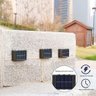 Luminária Arandela Solar Led para Parede Área Externa Jardim Garagem, Cor Led Branco 6 Fachos - 5