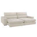 Ver imagem 4 de Sofá Aspem Linho 02 Módulos de 80cm B25cm Meu Sofá Online A302 Linho Branco