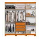 Ver imagem 3 de Guarda Roupa Vinci 6 Portas 3 Gavetas Quarto Cinamomo - Albatroz