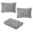 Ver imagem 1 de Kit Colcha Piquet Queen Size - 100% Algodão:floral