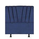 Ver imagem 1 de Cabeceira Bélgica Cama Box Solteiro 100 Cm Suede Azul