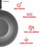 Frigideira Funda Panela Wok Tramontina Vermelha 3.6 Yakisoba - 3