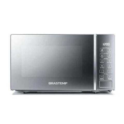 Micro-ondas Brastemp 20L Cor Inox Espelhado com Funções Pré-Preparo - Bms20Ar