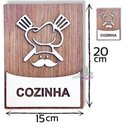 Ver imagem 2 de Placa Sinalização Cozinha Mdf 15 X 20 Cm