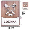 Ver imagem 2 de Placa Sinalização Cozinha Mdf 15 X 20 Cm