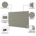 Ver imagem 5 de Cabeceira King 192cm Design Moderno para Quarto Linea