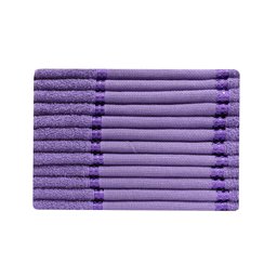Kit 12 Toalhas Lavabo Belíssima Bordar Ponto Cruz Perfeito Estilo Lavabo Belissima Roxo - 1