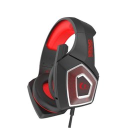 Headset Gamer Stereo Falcon Fog-0494 Leadership Preto e Vermelho - 1