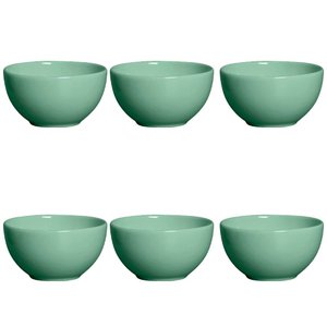 6 Bowls Verde Agua 350ml Alleanza