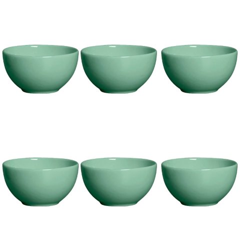 6 Bowls Verde Agua 350ml Alleanza