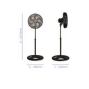 Ver imagem 6 de Ventilador de coluna Ventisol turbo 6 preto com 6 pás bronze 40 cm diâmetro 220V