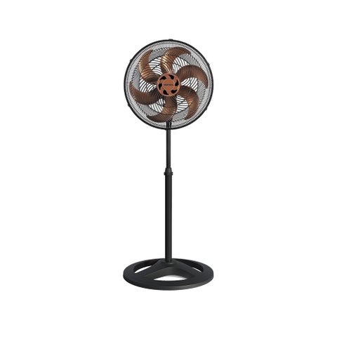 Ventilador de coluna Ventisol turbo 6 preto com 6 pás bronze 40 cm diâmetro 220V