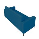 Ver imagem 7 de Sofá Living Decorativo Houston 2 Lugares 160cm Pés em Metal Veludo Azul G33 - Gran Belo