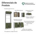 Ver imagem 4 de Armário de Cozinha Completa 270 cm Branco/Verde Vik Madesa 08